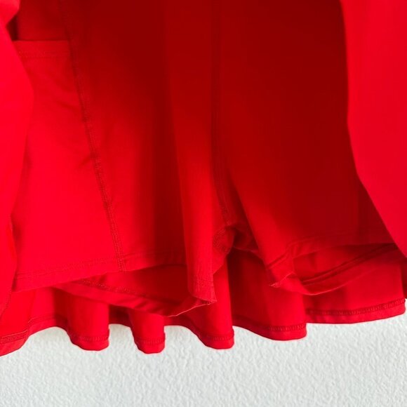 EleVen by Venus Williams Red Speedy High Waist Pleated Tennis Skirt - Picture 4 of 7